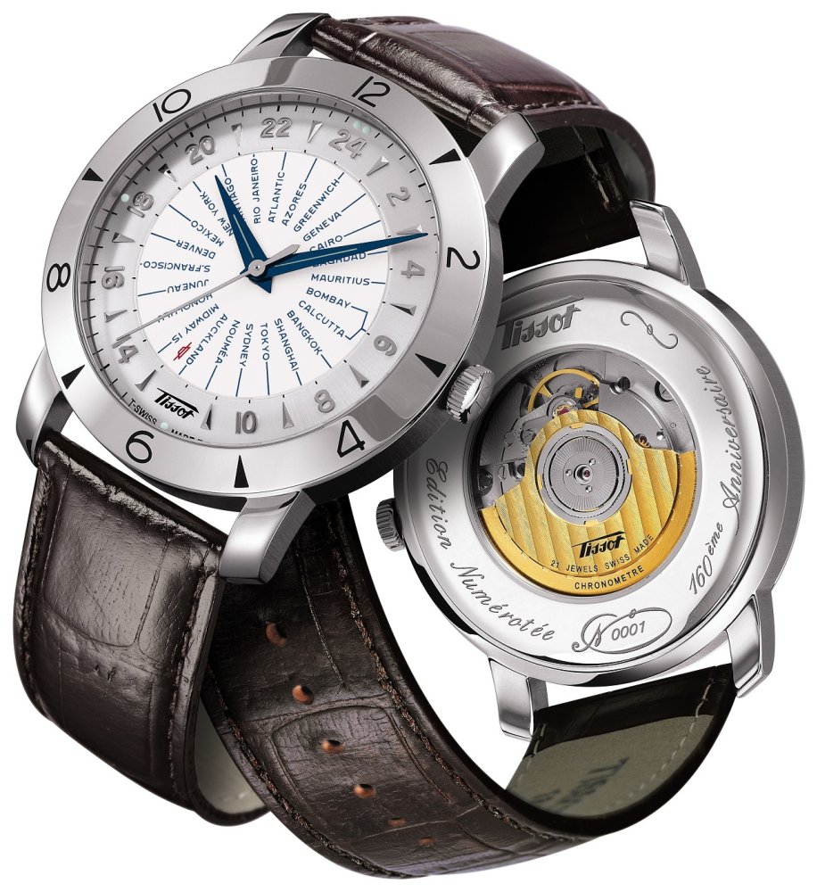 Tissot Heritage Navigator 160th Anniversary Watch (Silver/Brown)