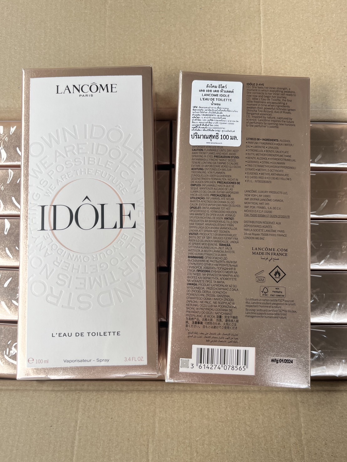 น้ำหอมของแท้ Lancome Idole L‘Eau De Toilette 100ml.