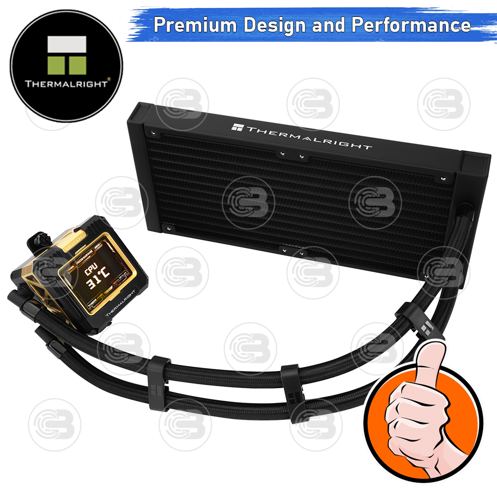 [CoolBlasterThai] Thermalright FROZEN WARFRAME X 240 BLACK (FANLESS) AIO Liquid CPU Cooler (AM5/LGA1851 Ready) ประกัน 5 ปี