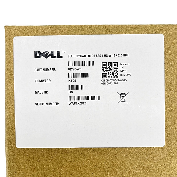 NEW DELL 0DYDW0 [TorCompTH Thailand ขาย จำหน่าย ราคา] Dell 600GB 15K 12G SAS 2.5in HDD w/G176J