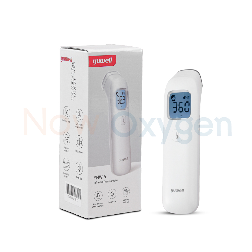 เครื่องวัดอุณหภูมิร่างกายอินฟาเรด Yuwell รุ่น YHW-5 ประกันศูนย์ไทย 2 ปี