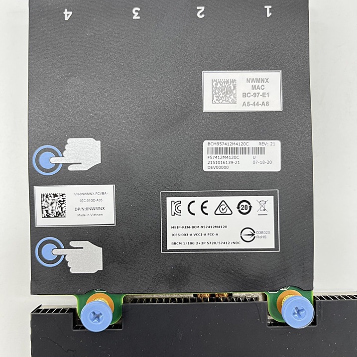 DELL 0NWMNX NWMNX [TorCompTH Thailand ขายจำหน่าย ราคา] Dell BC57412 10GB 2PORT SFP+ 2PORT 1GB 5720RNDC adapter