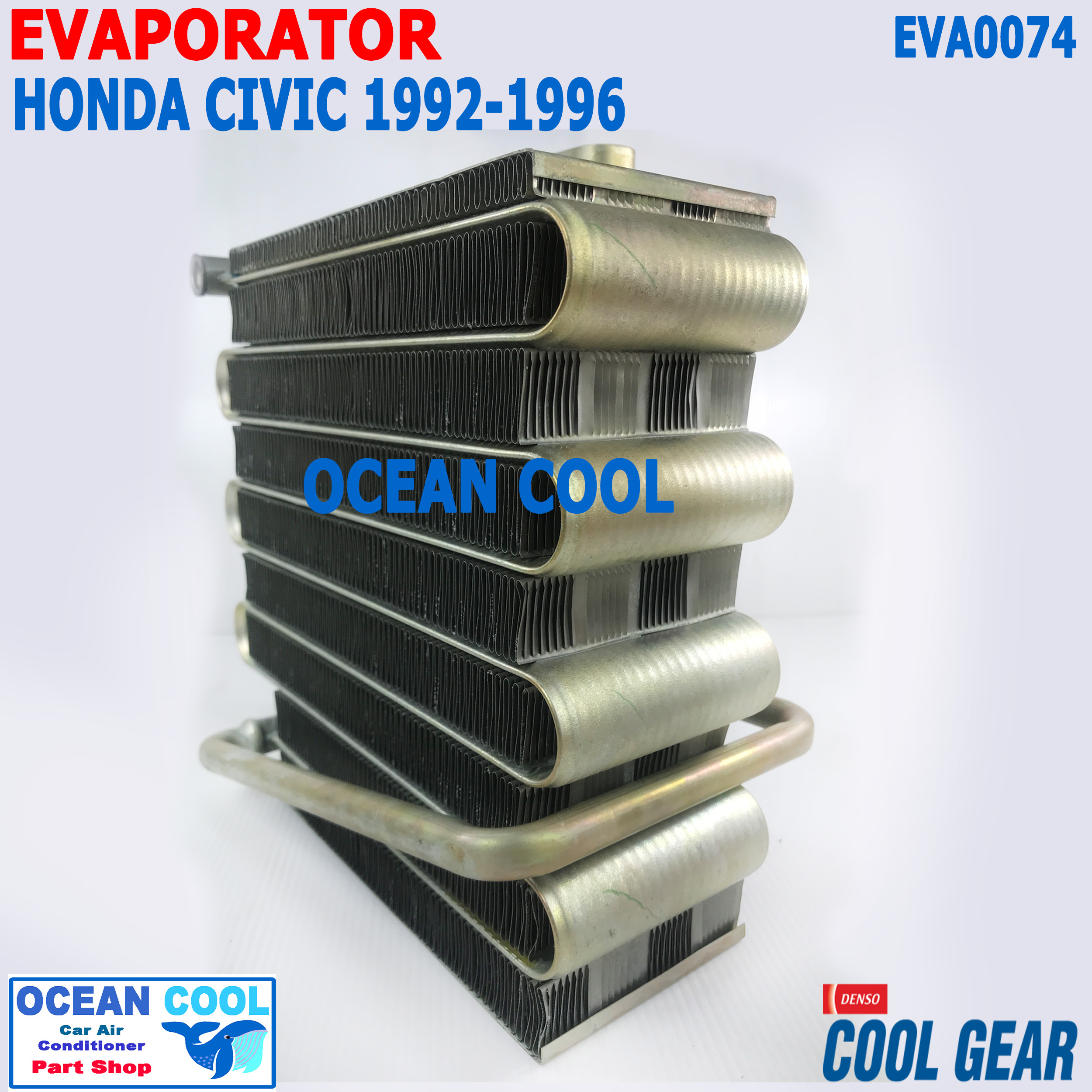 คอยล์เย็น ฮอนด้า ซีวิค ปี 1992 -1996 EVA0074 Cool gear แท้รหัส TG047600-92904W EVAPORATOR for Honda Civic Evap ซีวิก ตู้แอร์ คอยเย็น