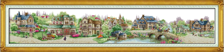 European town (ไม่พิมพ์/พิมพ์ลาย)