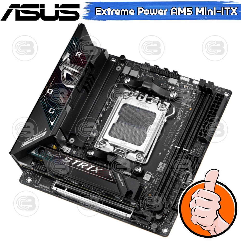 [CoolBlasterThai] ASUS MAINBOARD ROG STRIX B850-I GAMING WIFI AMD SOCKET AM5 DDR5 MINI-ITX ประกัน 3 ปี