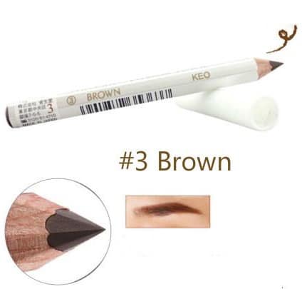 (1แท่ง) ดินสอเขียนคิ้ว Shiseido Eyebrow Pencil 1.2g. (8cm.) * - เบอร์ 3 Brown น้ำตาล