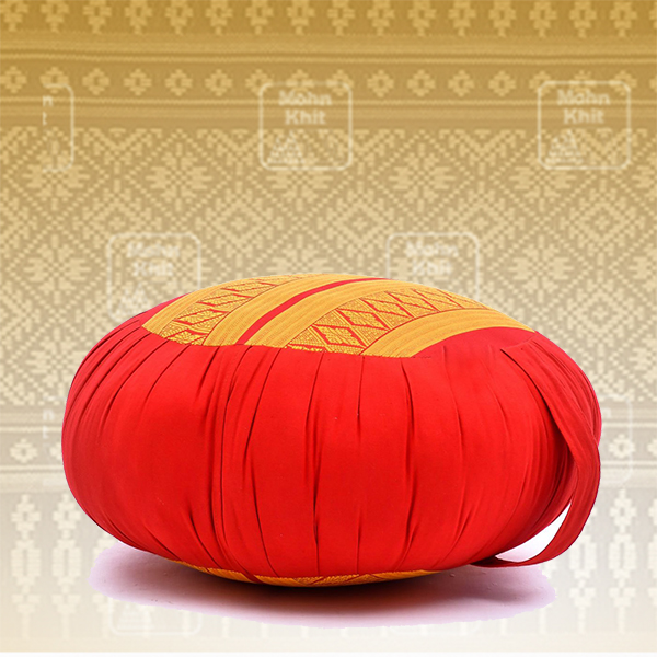 เบาะนั่งกลม เบาะโยคะ เบาะสมาธิ 40x40x20 Cm //Small wave maditation mattresses Cushions Khit Pillow Kapok100%