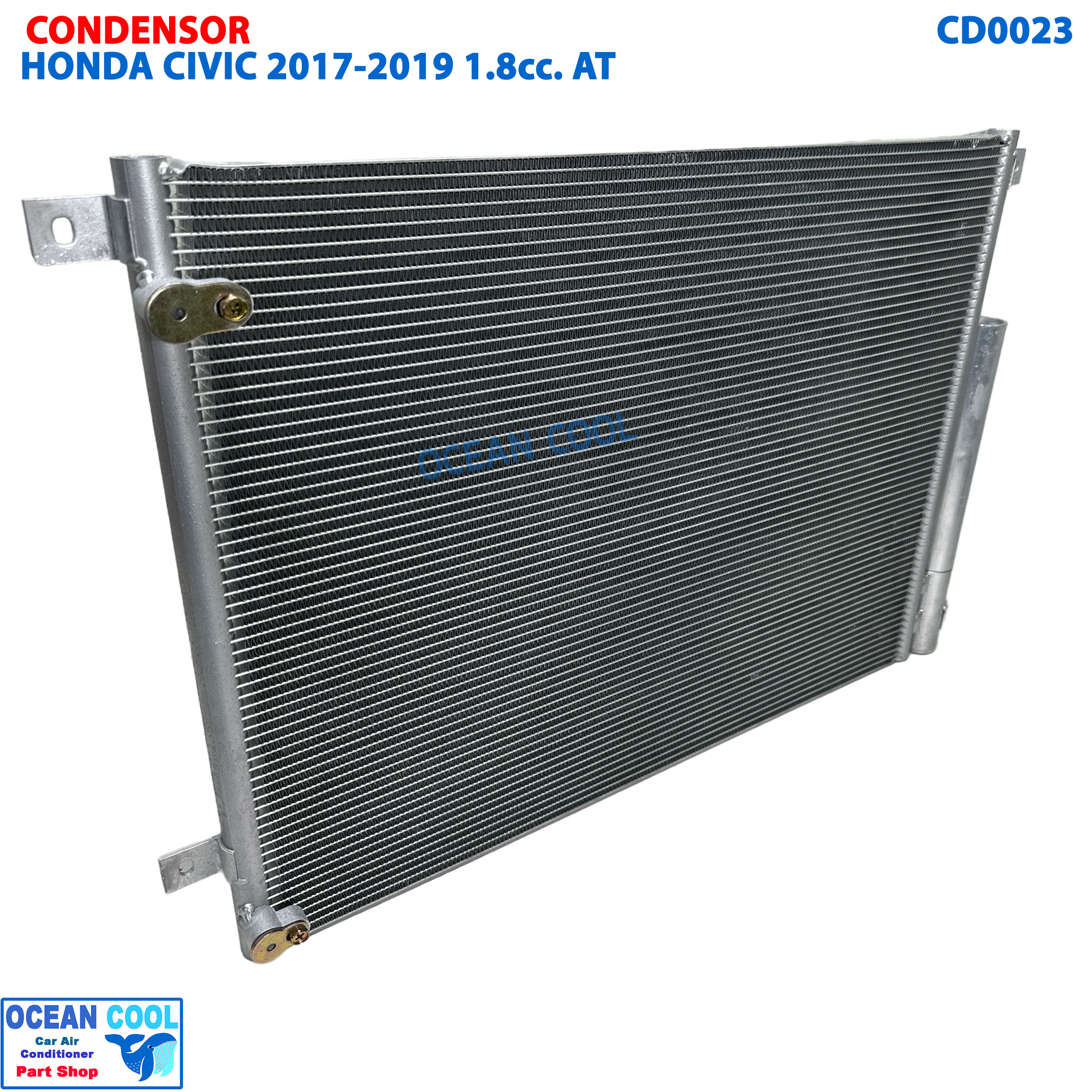 แผงแอร์ ฮอนด้า ซีวิค 2017 -2019 เครื่อง 1.8 ออโต้ คอนเดนเซอร์ (แผงคอยล์ร้อน) PACO CONDENSER honda civic auto CD0023
