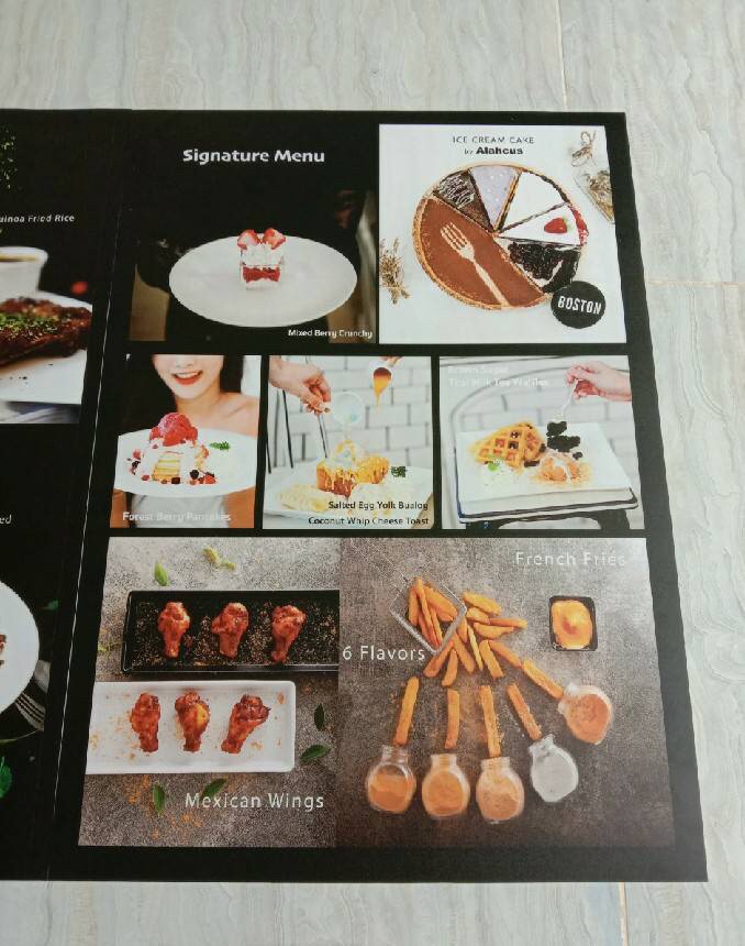 งานพิมพ์สกีน สติ๊กเกอร์ติดพาสวู๊ด ร้านอาหาร