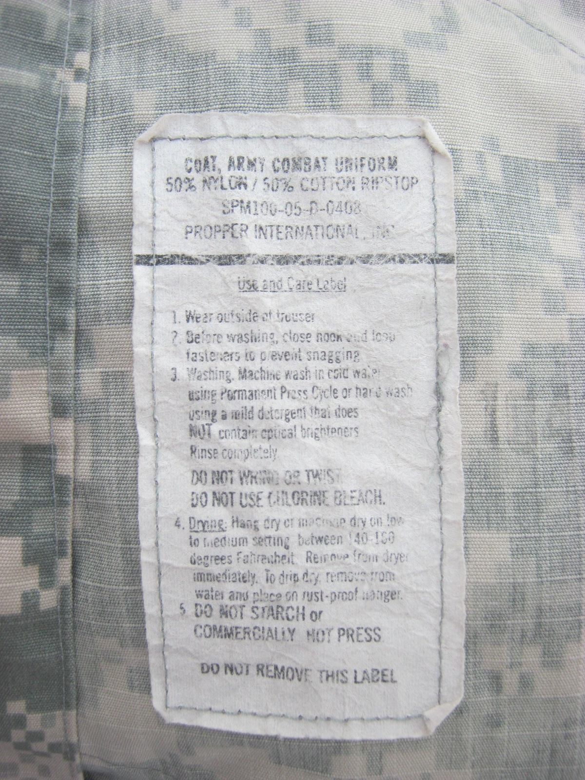 เสื้อทหารสหรัฐลาย ACU