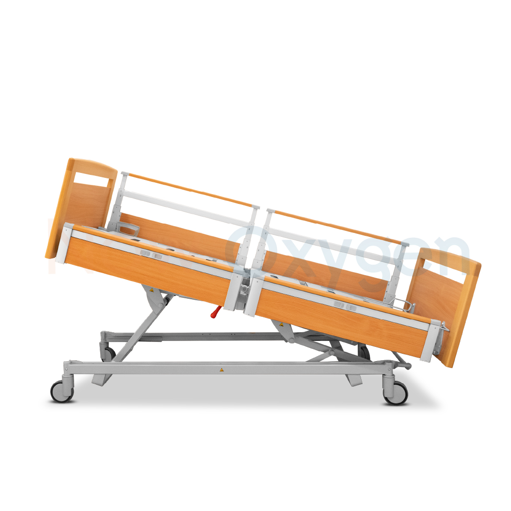 เตียงผู้ป่วยสูงอายุไฟฟ้า ดีไซน์แบบไม้ 7 ฟังก์ชั่น ยี่ห้อ HAELVOET รุ่น Lago Care รับประกันศูนย์ไทย 6 ปี