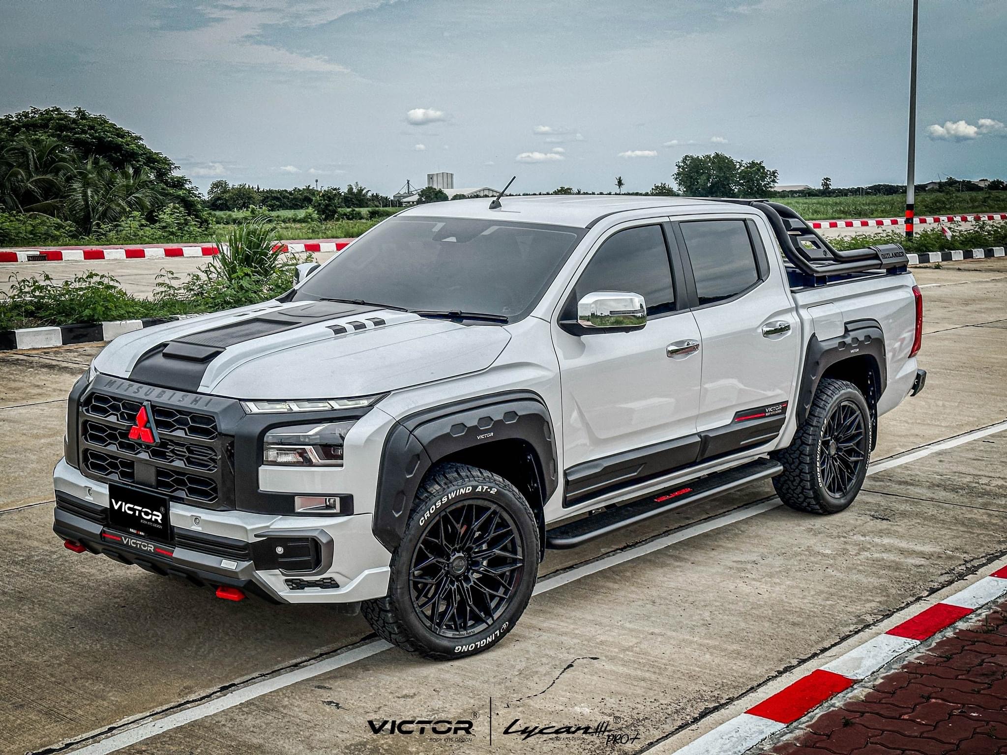 ชุดแต่ง ชุดสเกิร์ต MITSUBISHI TRIRON 2023 รุ่น VICTOR V.1