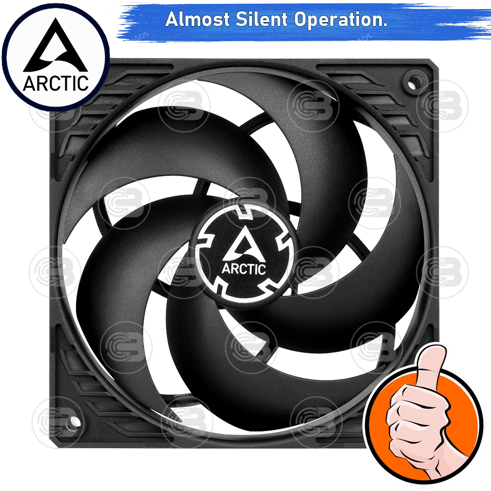 [CoolBlasterThai] ARCTIC P12 Silent Black (size 120 mm.) PC Fan Case ประกัน 6 ปี
