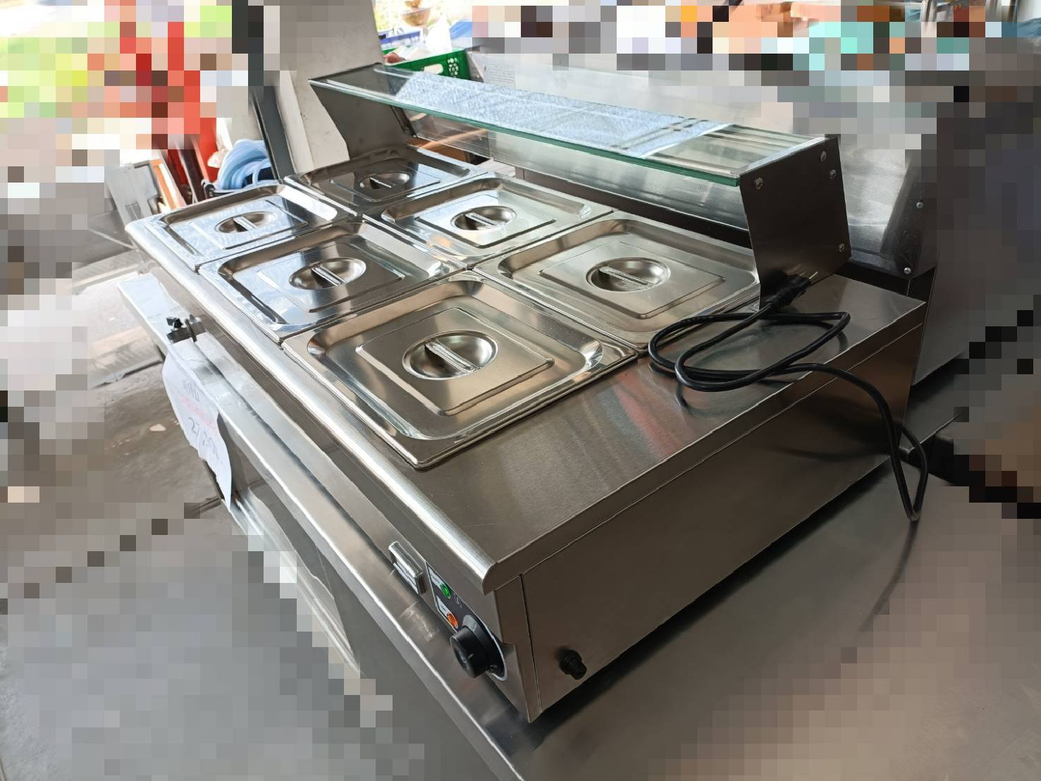 เตาอุ่นอาหารไฟฟ้าสแตนเลส 6 ถาด รุ่น : FQ-B26