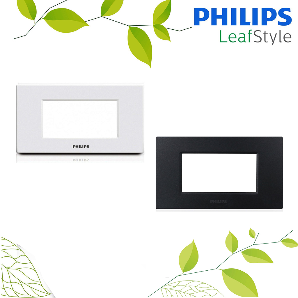 หน้ากาก ฝา 3 ช่อง ฟิลิปส์ รุ่นลีฟ LeafStyle 3M Cover PHILIPS