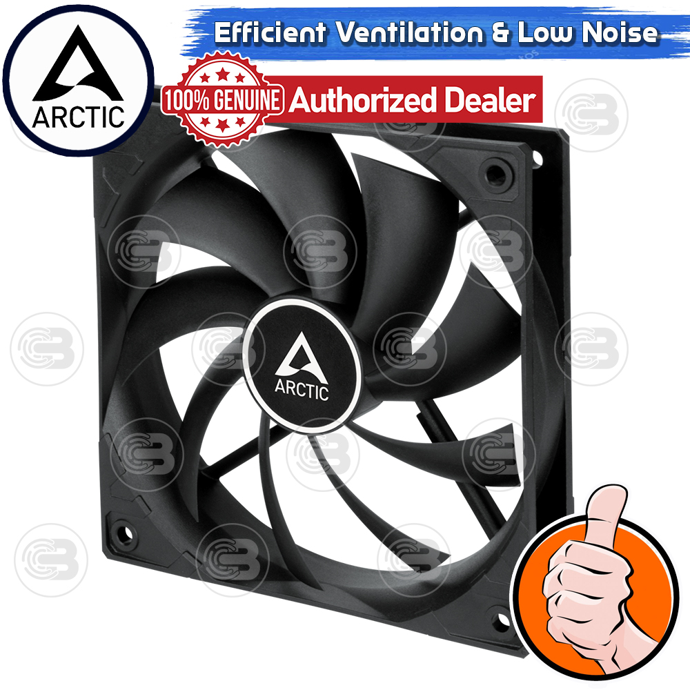 [CoolBlasterThai] ARCTIC F12 BLACK (size 120 mm.) PC Fan Case ประกัน 6 ปี
