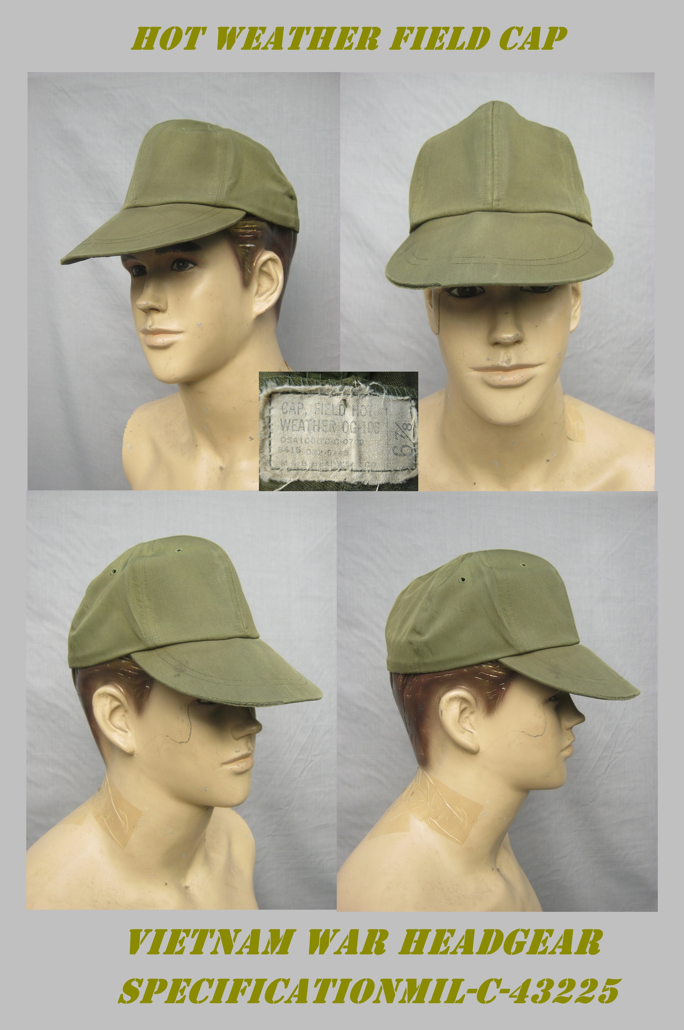 หมวก Hot Weather Field Cap 1970