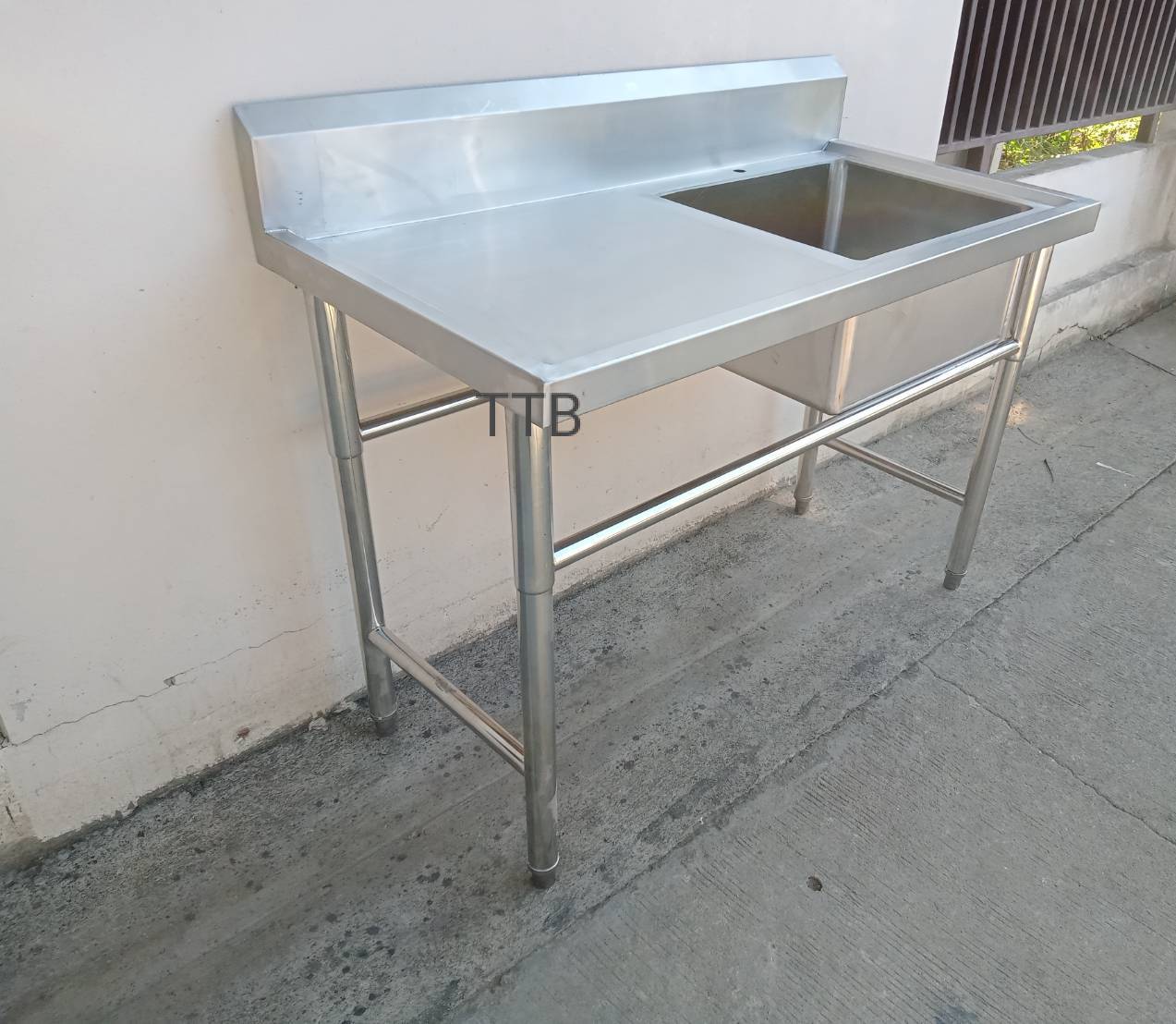 ซิงค์ล้างจานสแตนเลส 1 หลุมพักซ้าย #304 🔺รุ่น：SWBC-1268L