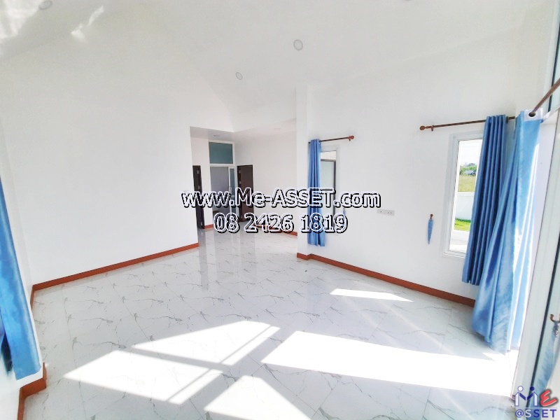 ขายบ้านเดี่ยวสไตล์นอร์ดิก ย่าน เลียบคลองชลประทาน ทุ่งบัว กำแพงแสน นครปฐม : ใกล้มหาวิทยาลัยเกษตรศาสตร์ กำแพงแสน : 1 ชั้น 54.4 ตร.วา