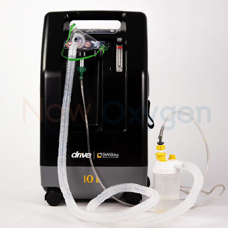 ตู้พักฟื้นสัตว์ขนาด 60*60 ซม. จับคู่กับเครื่องผลิตออกซิเจนขนาด 10 ลิตรแรงดันสูง 20 psi Devilbiss 1025KS