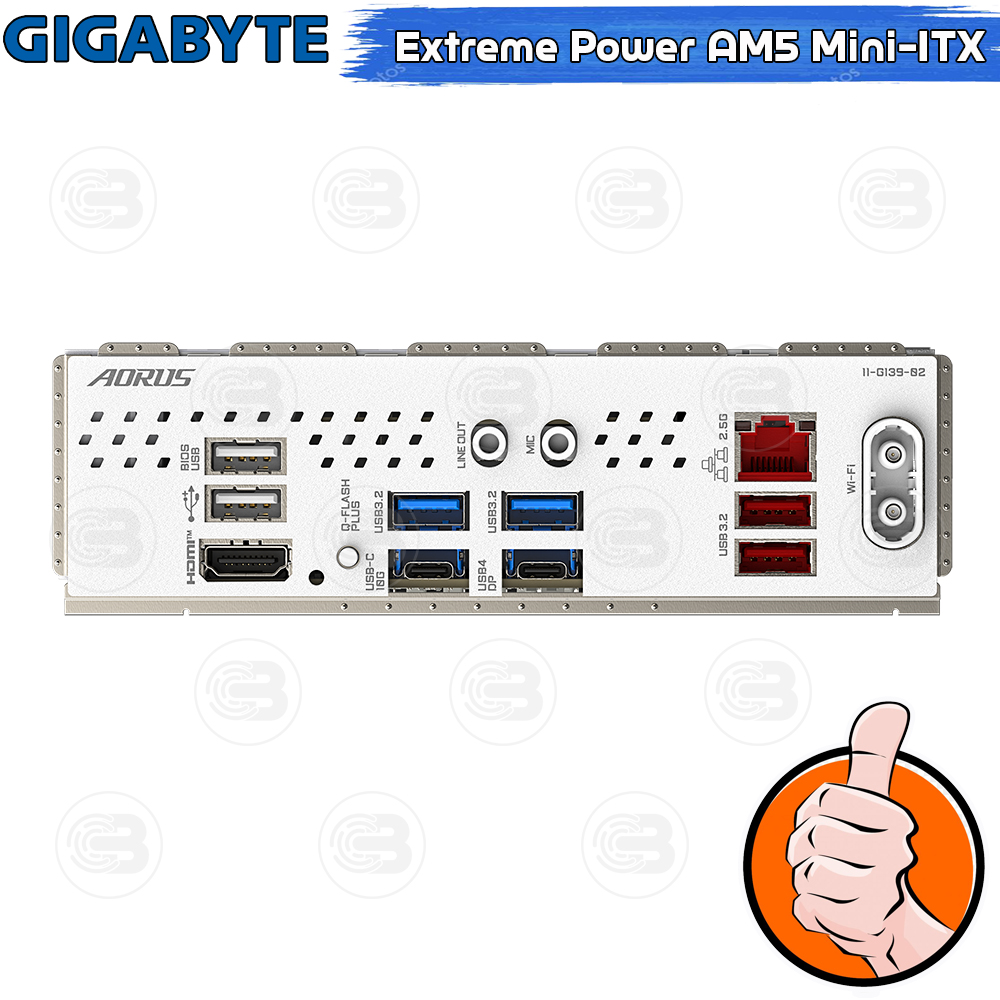 [CoolBlasterThai] GIGABYTE MAINBOARD X870I AORUS PRO ICE AMD AM5 DDR5 Mini-iTX ประกัน 3 ปี