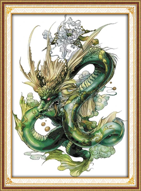 Green dragon (ไม่พิมพ์/พิมพ์ลาย)
