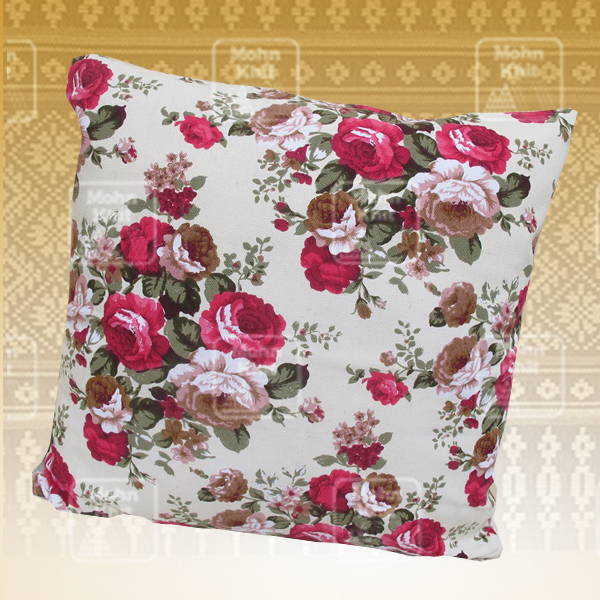 หมอนอิงลายวินเทจ 45x45Cm, Thai Leaning Cushions Vintage Pillow 45x45 Cm Kapok100%