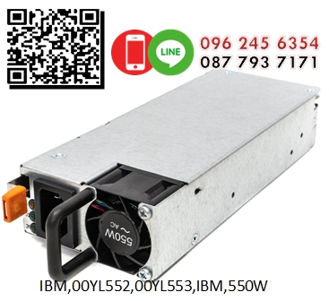 IBM,00YL552,00YL553,IBM,550W,High Efficiency Platinum,AC Power Supply,700-013702-0200,00FK930,for x3550 M5,x3650 M5