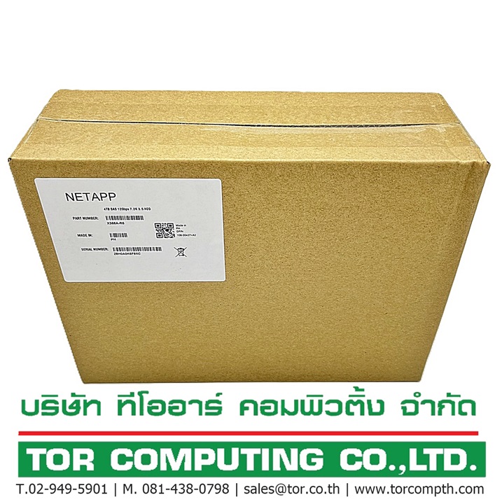 NetApp X336A-R6 [TorCompTH Thailand ขาย จำหน่าย ราคา] NetApp 4TB 7.2K 12G SAS 3.5in HDD with tray for DS4246