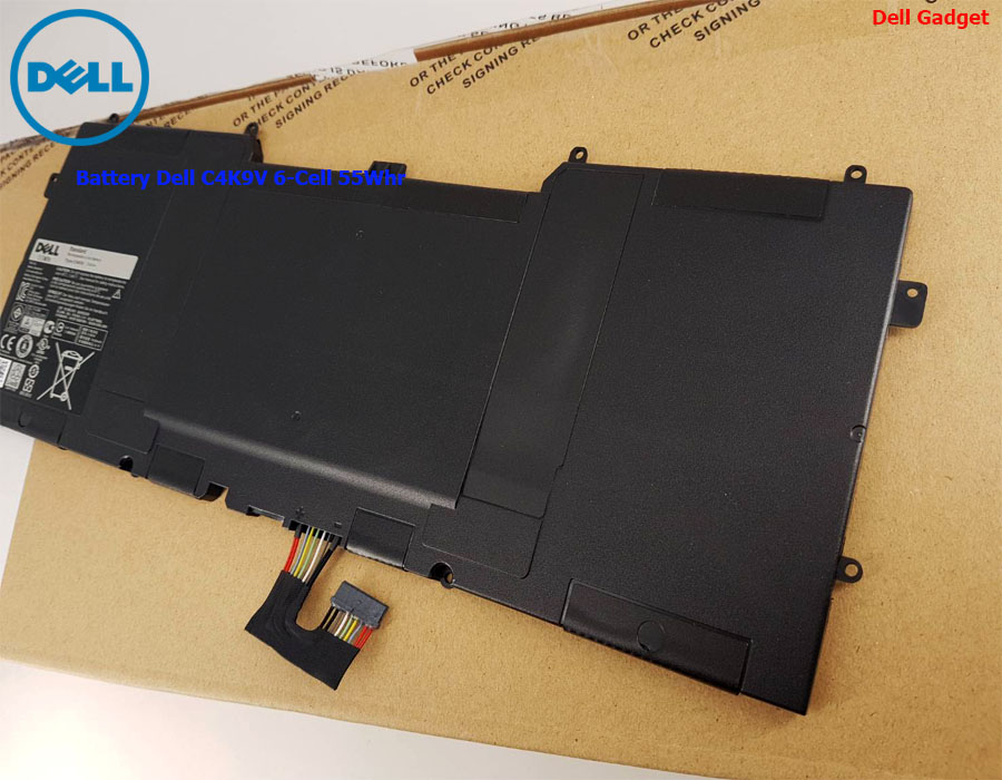 Battery Dell XPS 13 รุ่น 9333, 6-Cell, 55Wh, แบตเตอรี่ Dell C4K9V ของแท้รับประกันศูนย์ Dell Thailand On-site Service
