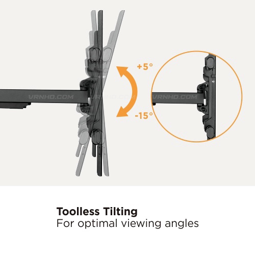 KRAKEN-EL ขาแขวนทีวี (*แขนยาวพิเศษ 1 เมตร) Dual-ARM Full-Motion with Extra Long-Arm for 43"- 95" Flat Panel TV, Max VESA 800x400 mm. [Weight Capacity 80 kg.]