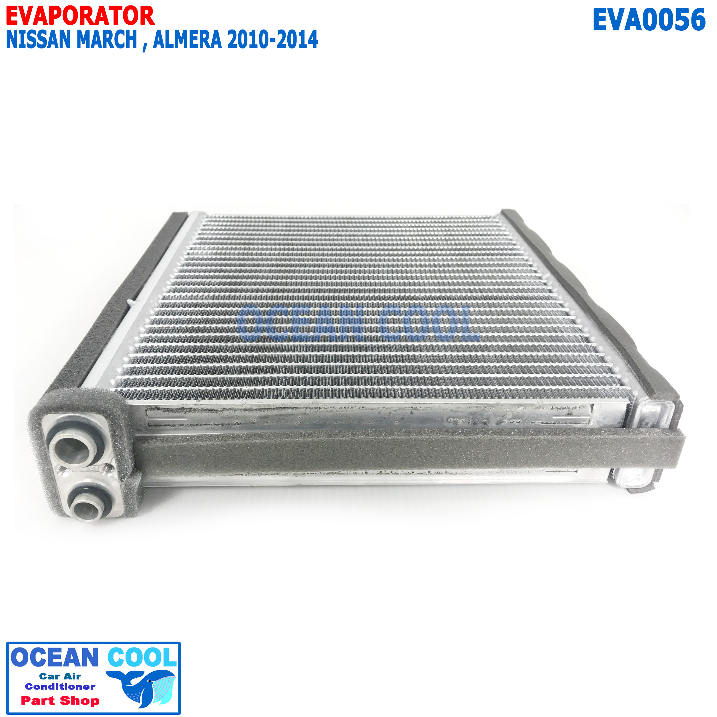 คอยล์เย็น นิสสัน มาร์ช , อัลเมอร่า 2010 - 2014 EVA0056 Evaporator Nissan March , Nissan Almera ตู้แอร์ คอยเย็น พ.ศ. 2553 ถึง 2557 อะไหล่ แอร์ รถยนต์ 2011 2012 2013