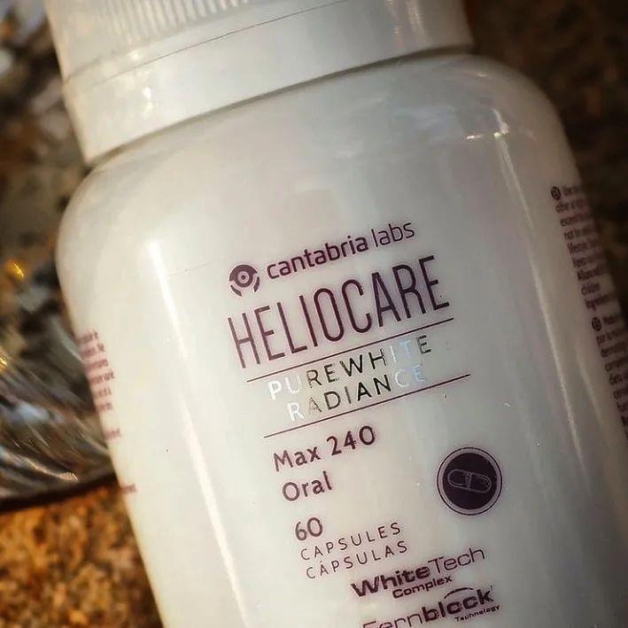Heliocare Pure White Radiance Max 240 60 capsules Glowing skin you deserve มีเทคโนโลยี White Tech Complex หนึ่งเดียวของกันแดดแบบทาน