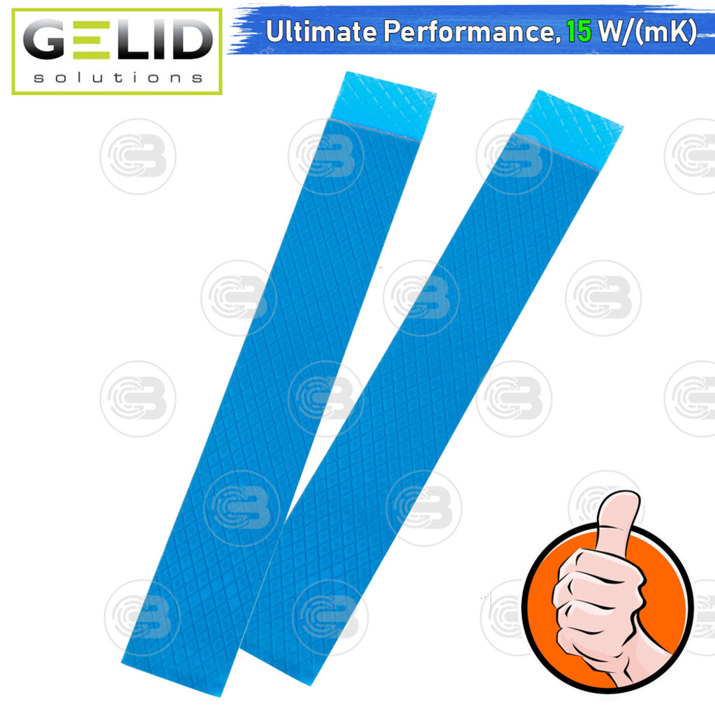 [CoolBlasterThai] GELID GP-ULTIMATE Thermal Pad (2 PCS) 120x20x2.0 mm./15.0 W/mK (TP-VP04-R-D)