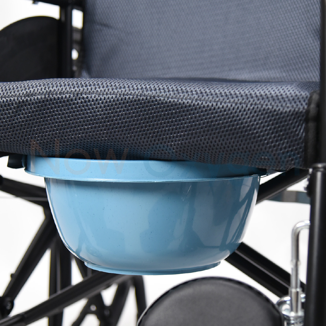 รถเข็นแมนนวล รุ่นพนักพิงสูง ปรับเอนนอน ปรับเหยียดขา (High Back Manual Wheelchair) รับประกัน 1 ปี