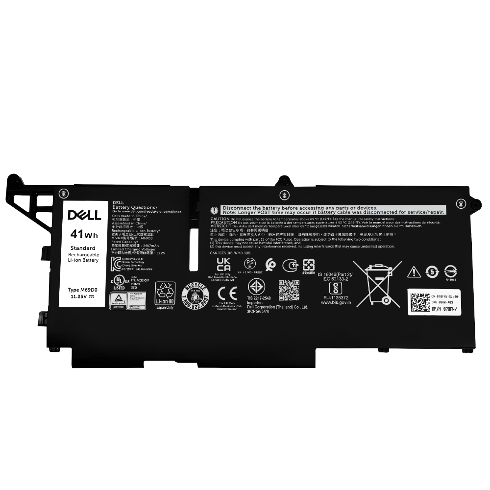 Battery Dell Latitude 7530, 3-Cell 41Wh, แบตเตอรี่ Dell M69D0 ของแท้รับประกันศูนย์ Dell Thailand ราคาไม่แพง