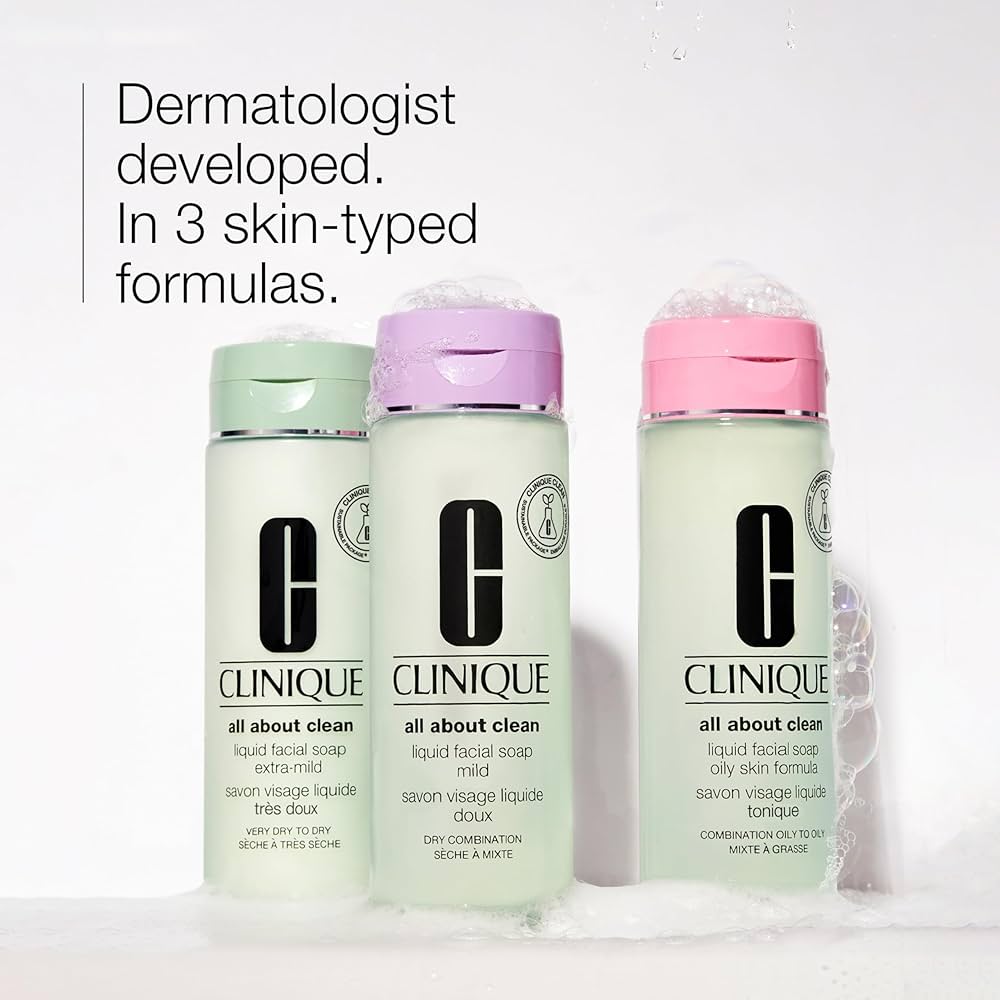 Clinique All About Clean Liquid Facial Soap 200ml. เจลล้างหน้าสูตรอ่อนโยน (1ขวด)