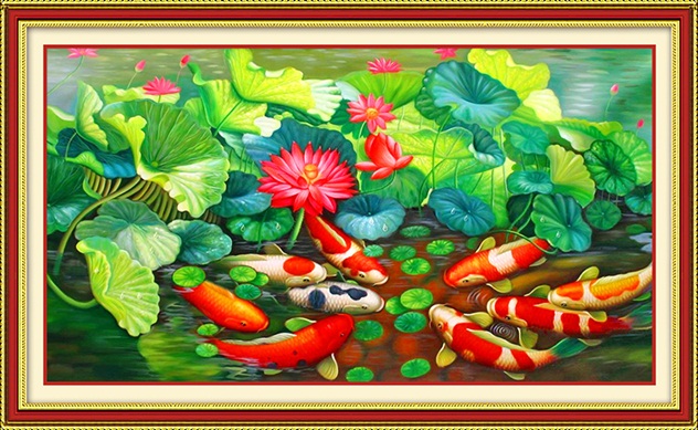 Nine fish (พิมพ์ลาย)