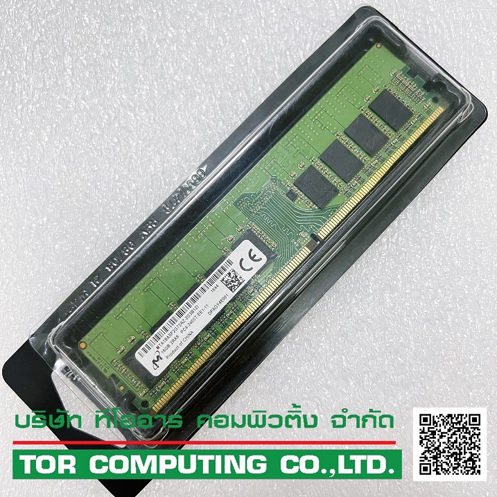 MICRON MTA18ASF2G72AZ-2G3B1ZI - MICRON 16GB 2Rx8 DDR4 UDIMM 2400MHz ECC MEMORY