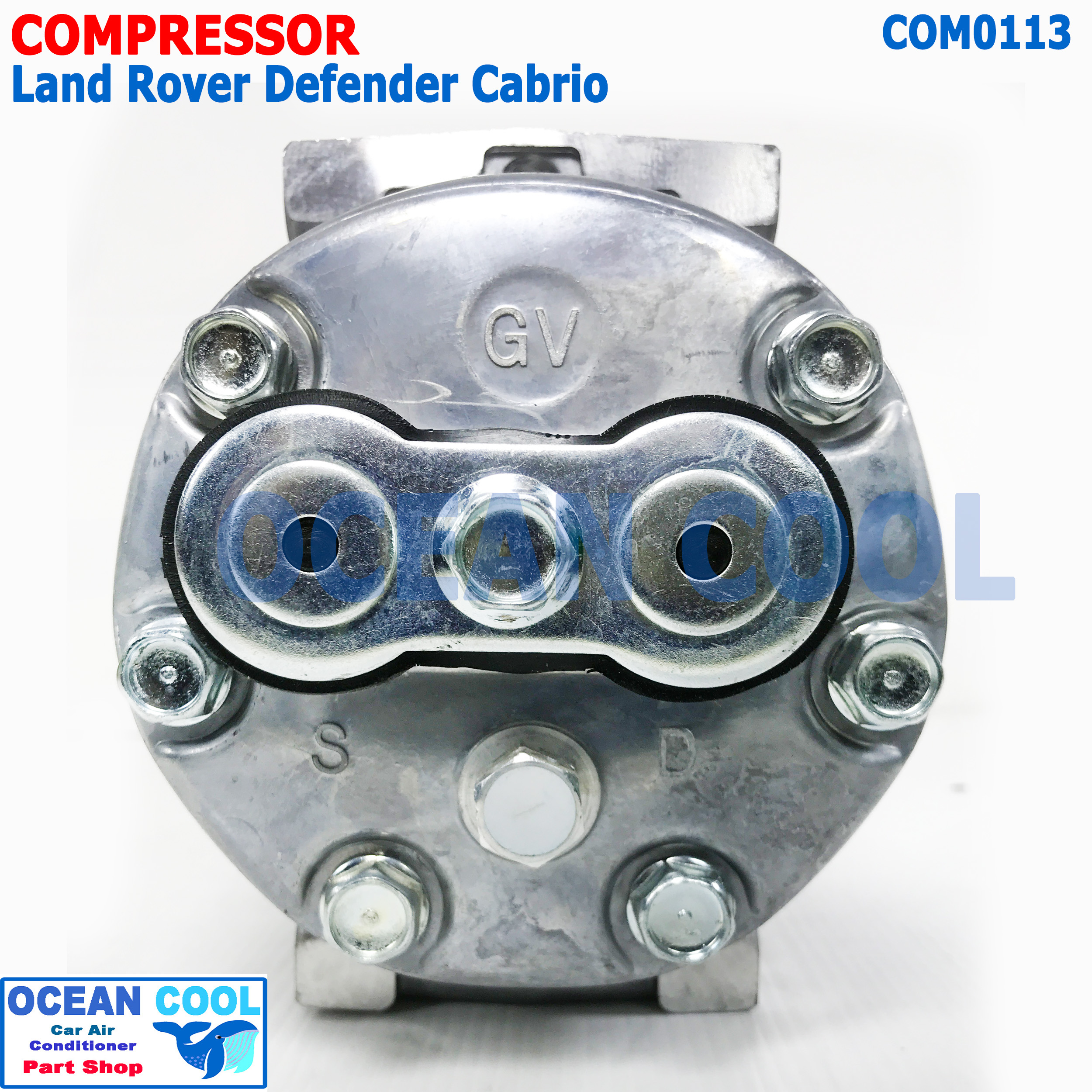คอมเพรสเซอร์ แลนด์โรเวอร์ ดีเฟนเดอร์ COM0113 SANDEN 7H15 compressorLand Rover Defender Cabrio คอมแอร์รถยนต์ คอมแอร์ คอมเพลสเซอร์ MIJ-T097