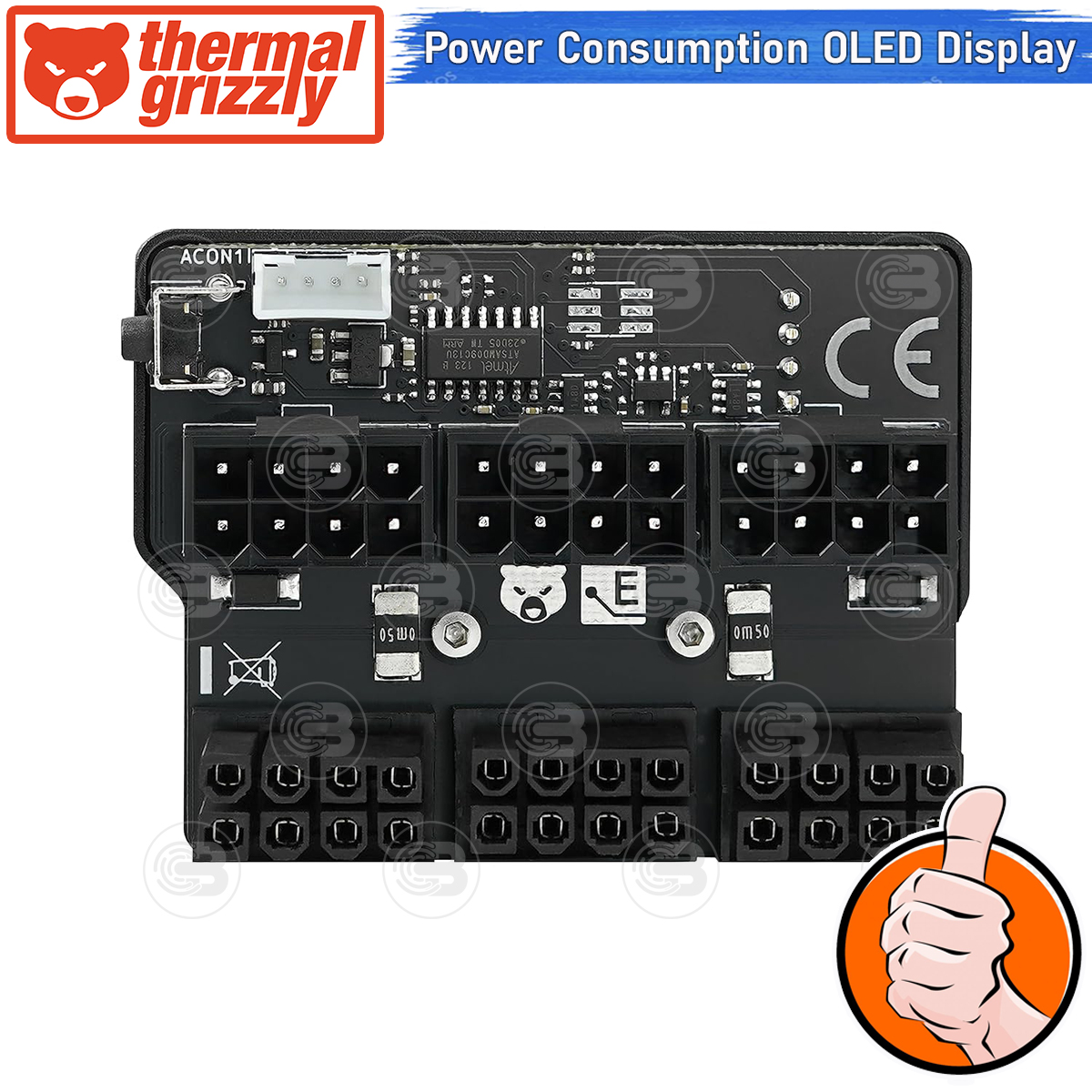 [CoolBlasterThai] Thermal Grizzly WireView (WV3x8R) 3x8Pin PCIe Reversed GPU Power Consumption OLED Display