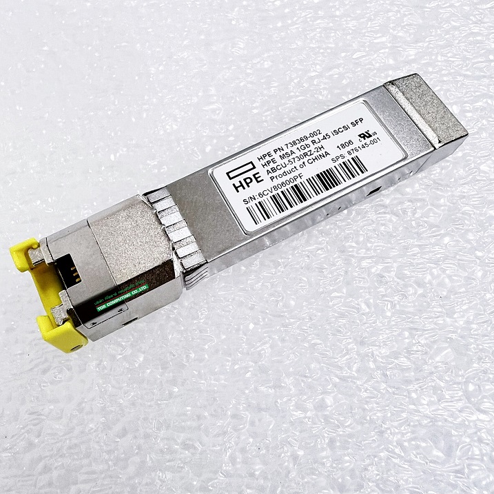HP 738369-002 876145-001 [TorCompTH Thailand ขาย จำหน่าย ราคา] HP RJ-45 1Gb SW iSCSI SFP+ Module MSA 2050
