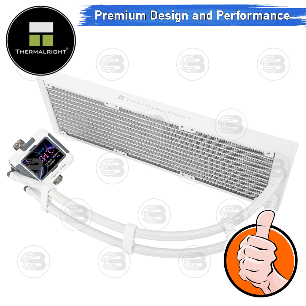 [CoolBlasterThai] Thermalright FROZEN WARFRAME X 360 WHITE (FANLESS) AIO Liquid CPU Cooler (AM5/LGA1851 Ready) ประกัน 5 ปี