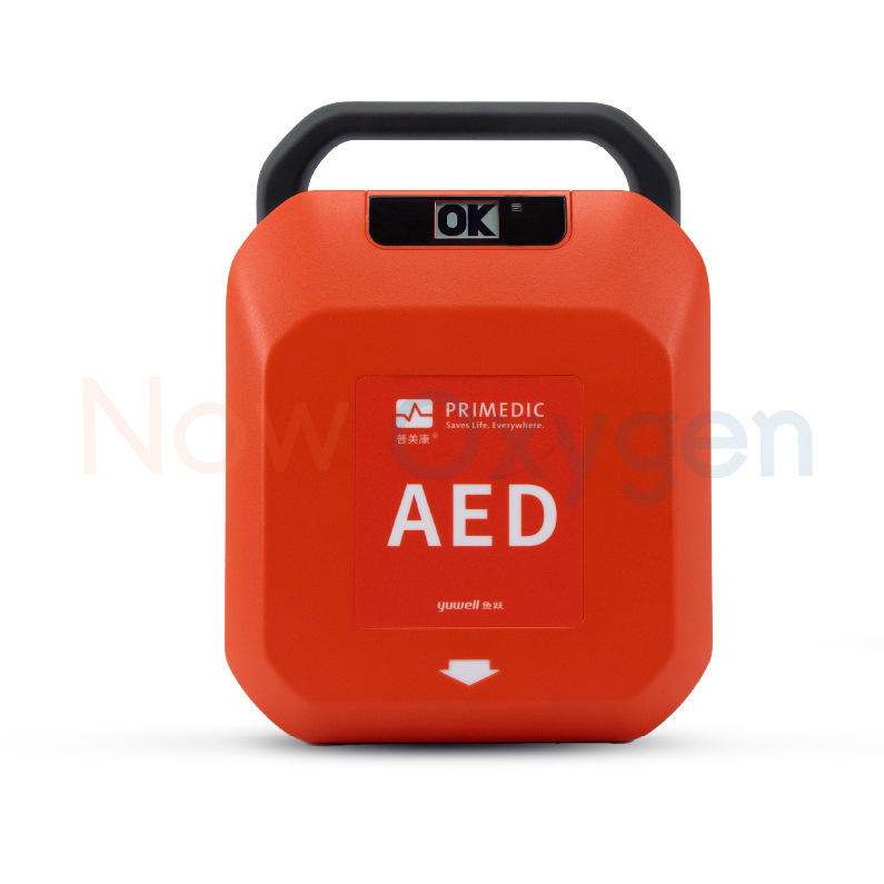 เครื่องกระตุกหัวใจด้วยไฟฟ้าแบบอัตโนมัติ (AED) Yuwell รุ่น HeartSave Y8 + ตู้เก็บ + ฟรีชุดช่วยหายใจมือบีบ ambu bag