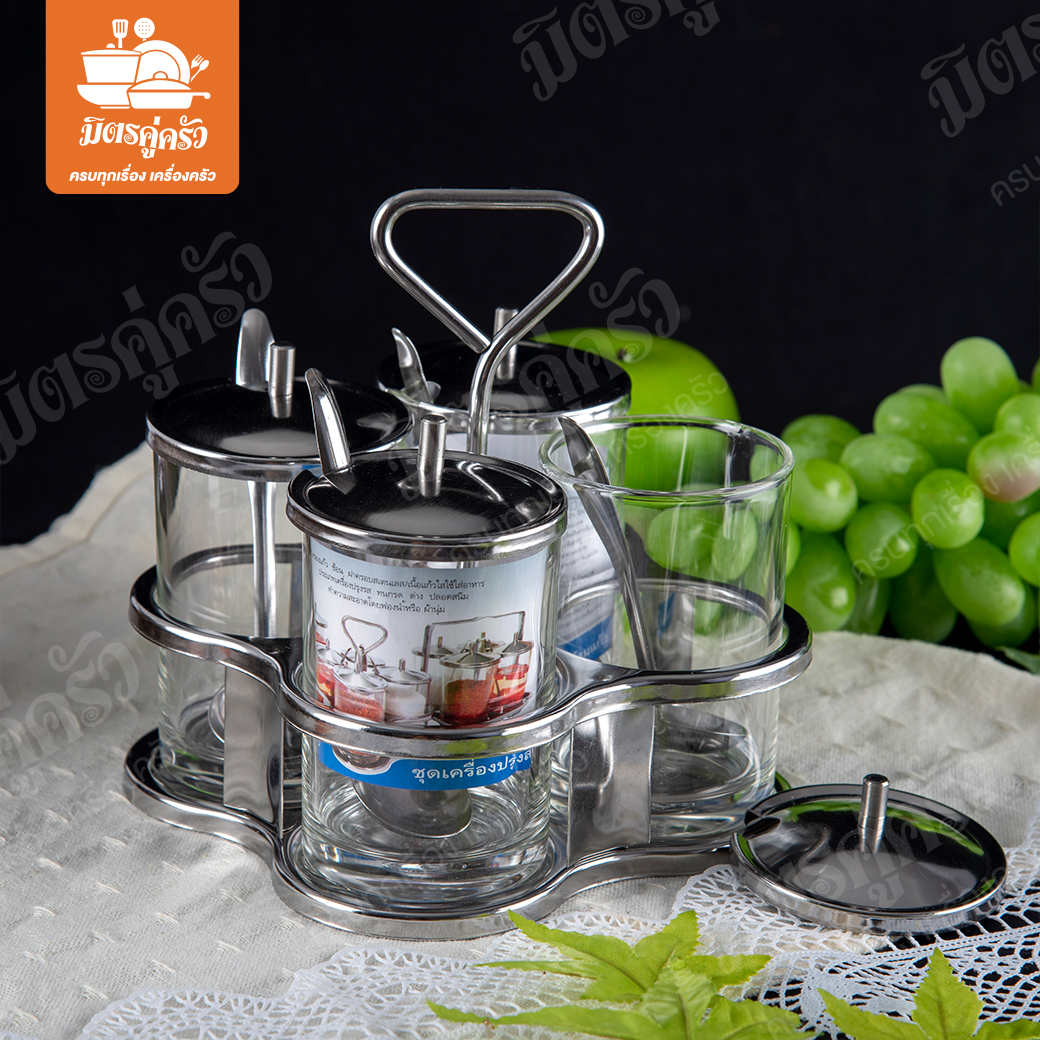 ชุดเครื่องปรุงสเตนเลส No.606 ตราสมอร์