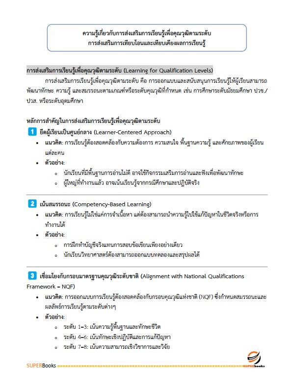 แนวข้อสอบ ครูศูนย์การเรียนรู้ สำนักงานส่งเสริมการเรียนรู้ประจำจังหวัดลำพูน
