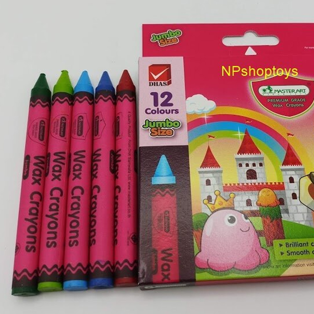 สีเทียน MASTER ART สำหรับเด็ก เนื้อสีเข้ม ไม่หักง่าย