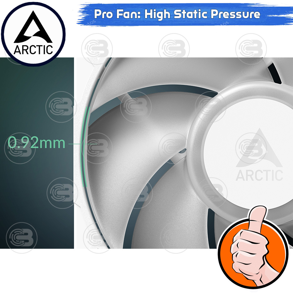 [CoolBlasterThai] ARCTIC P14 PRO A-RGB White (size 140 mm.) X3 Value Pack PC Fan Case ประกัน 6 ปี