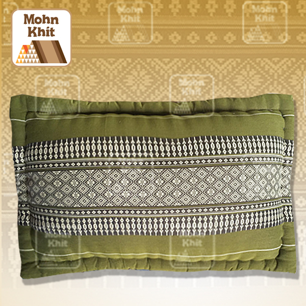 หมอนอิงแบบหักขอบเล็ก28x40Cm, Thai Leaning Cushions Khit Pillow Small 28x40Cm Kapok100%