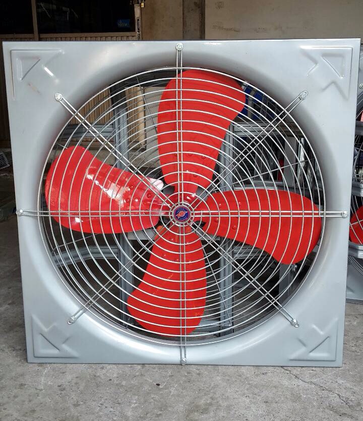 พัดลมอุตสาหกรรมโครงเหลี่ยม ใบแดง ติดผนัง EFD NN